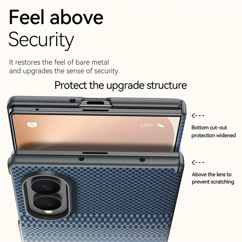 SULADA For Samsung Galaxy Z Fold8 Magnetic Case Shockproof Hard PC Phone Back Cover - Orange