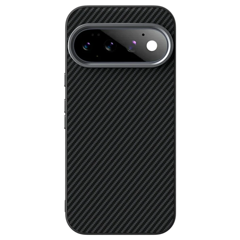 ABEEL for Google Pixel 11 Pro Magnetic Case Slim Carbon Fiber Texture TPU PC PU Phone Back Cover - Black