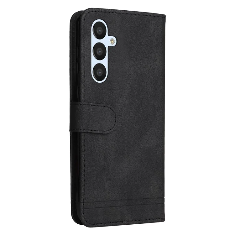 For Samsung Galaxy A54 5G Leather Wallet Cases Skin Touch Phone Cover Stand with Strap - Black