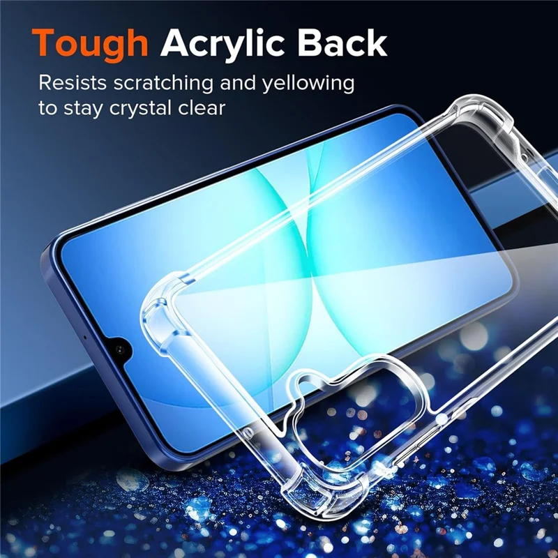 Cover per Samsung Galaxy A18 5G, Protezione Militare contro le Cadute, Cover per Telefono in Acrilico + TPU - Trasparente