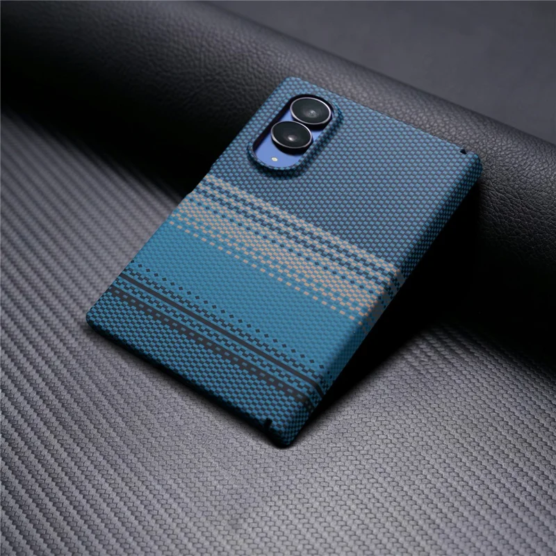 For Samsung Galaxy Z Fold8 Magnetic Case with Screen Protector Water Transfer Hard PC Hinge Protection Phone Cover - Blue