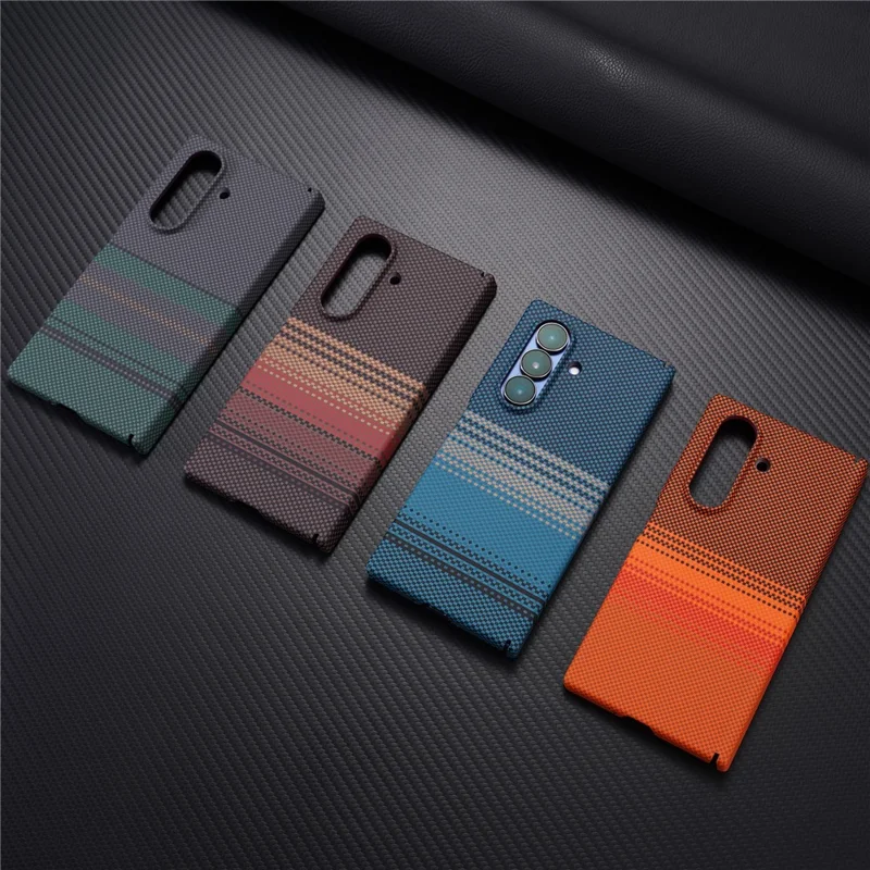 For Samsung Galaxy Z Fold8 Ultra Magnetic Case with Screen Protector Water Transfer Hard PC Hinge Protection Phone Cover - Blue