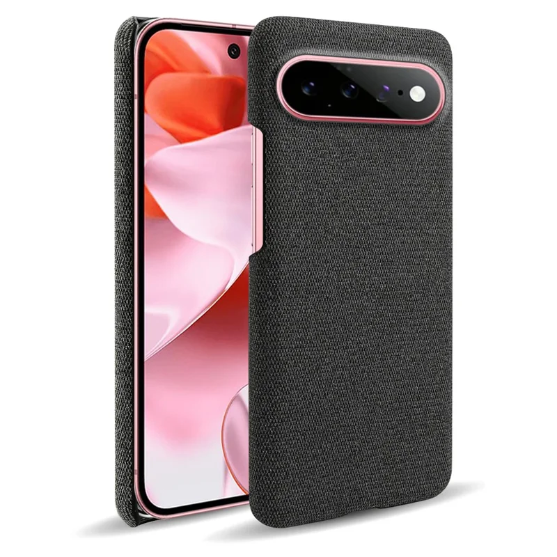 For Google Pixel 11 / 11 Pro Phone Case Cloth Texture Anti-Scratch Protective PC Back Cover - Black