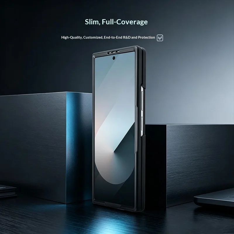For Samsung Galaxy Z Fold8 Ultra Case Protective Stainless Steel + PC Phone Cover - Silver
