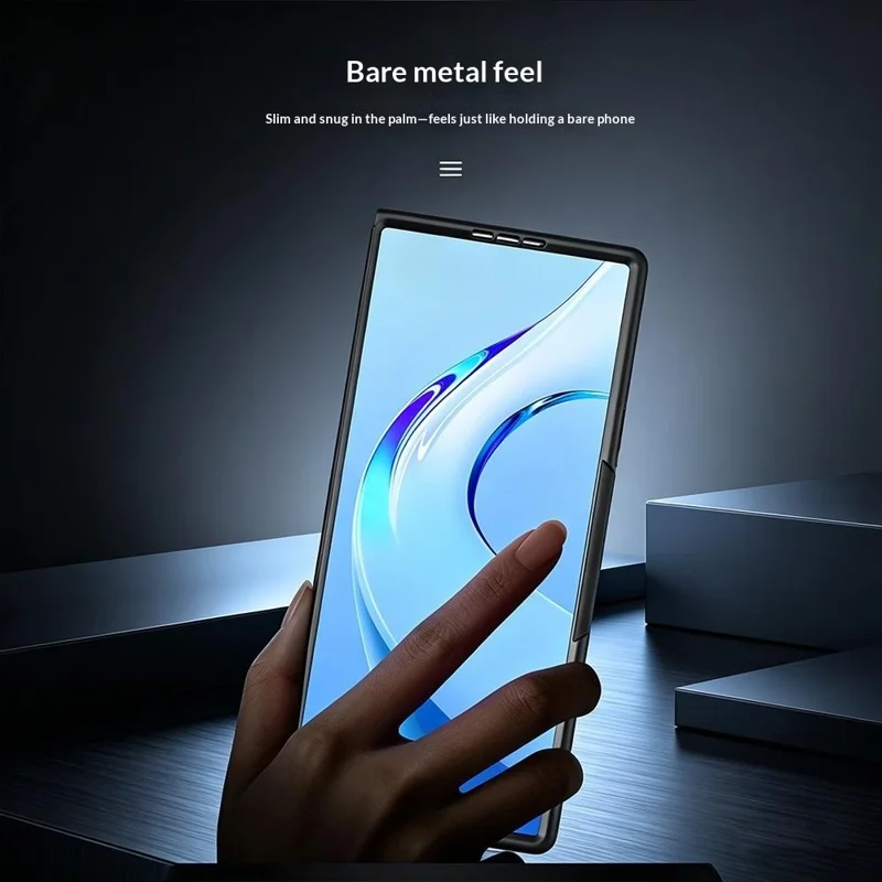 For Samsung Galaxy Z Fold8 Ultra Case Protective Stainless Steel + PC Phone Cover - Silver
