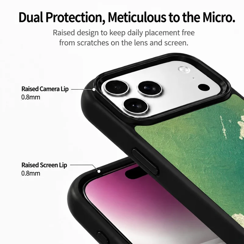For iPhone 18 Pro Max / 17 Pro Max Magnetic Case Five Elements Series UV Pattern Printing PC + Silicone Phone Cover (B) - M00024