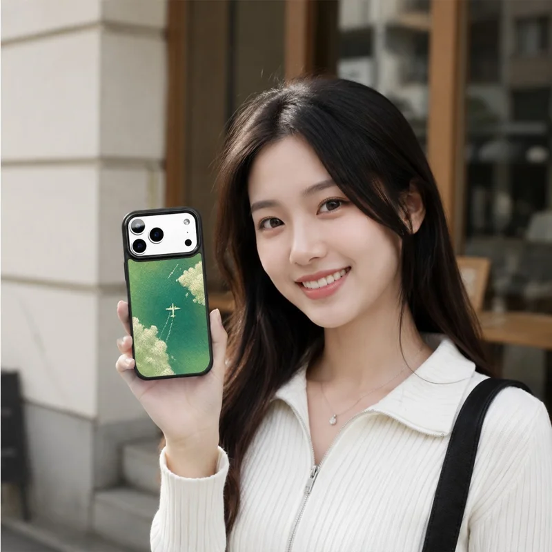 For iPhone 18 Pro Max / 17 Pro Max Magnetic Case Five Elements Series UV Pattern Printing PC + Silicone Phone Cover (B) - M00024