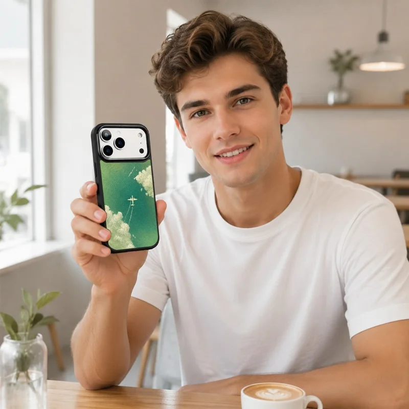 For iPhone 18 Pro Max / 17 Pro Max Magnetic Case Five Elements Series UV Pattern Printing PC + Silicone Phone Cover (B) - M00024