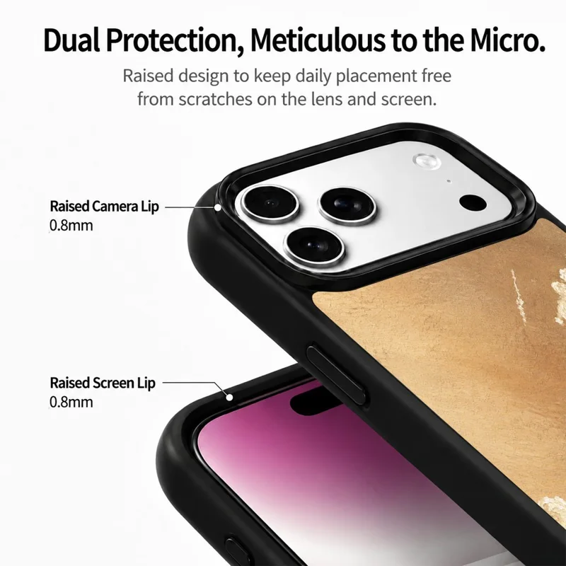 For iPhone 18 Pro Max Magnetic Case Five Elements Series UV Pattern Printing PC + Silicone Phone Cover (C) - T00024