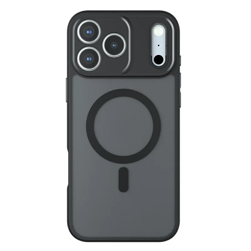 Магнитный чехол для iPhone 18 Pro Max, TPU + PC, матовая поверхность, чехол с тактильным покрытием - Черный