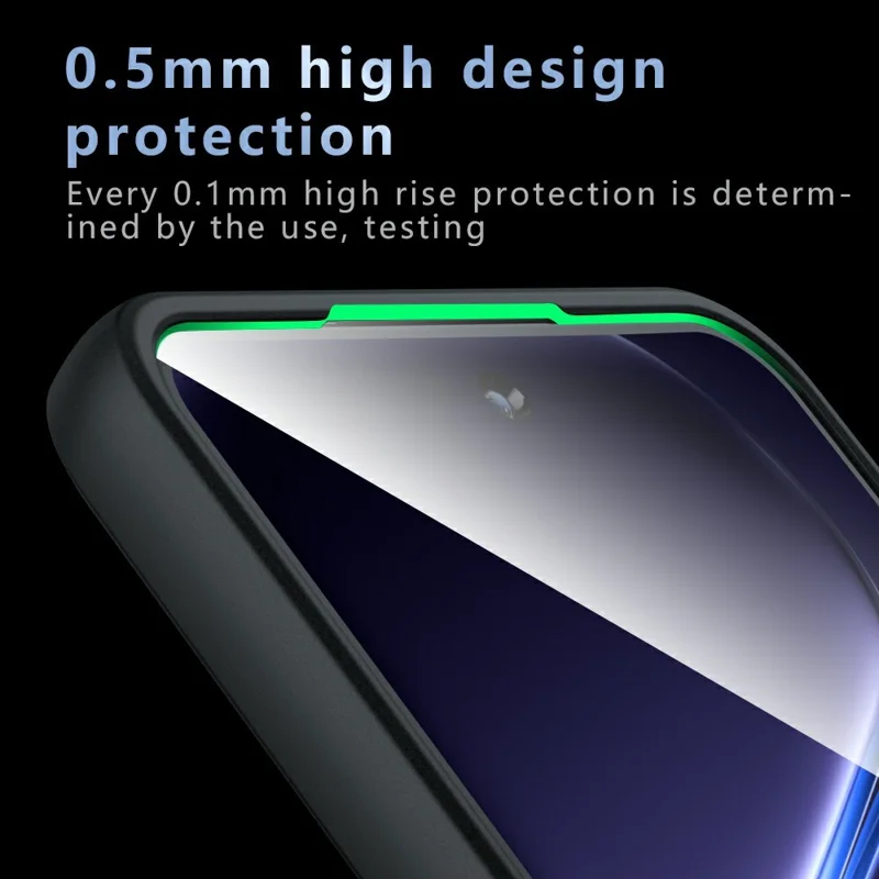 For OnePlus Nord CE6 Lite 5G / Realme P4x 5G Case Skin-Touch TPU + PC Matte Phone Back Cover - Transparent Black