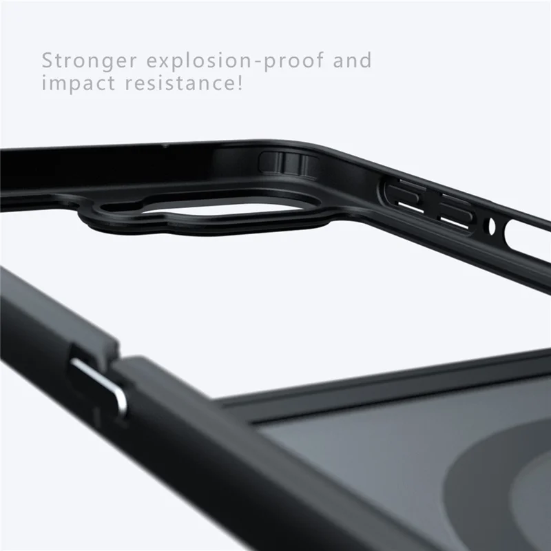 For Samsung Galaxy Z Flip8 Magnetic Case Clear TPU + PC Shockproof Phone Cover - Transparent