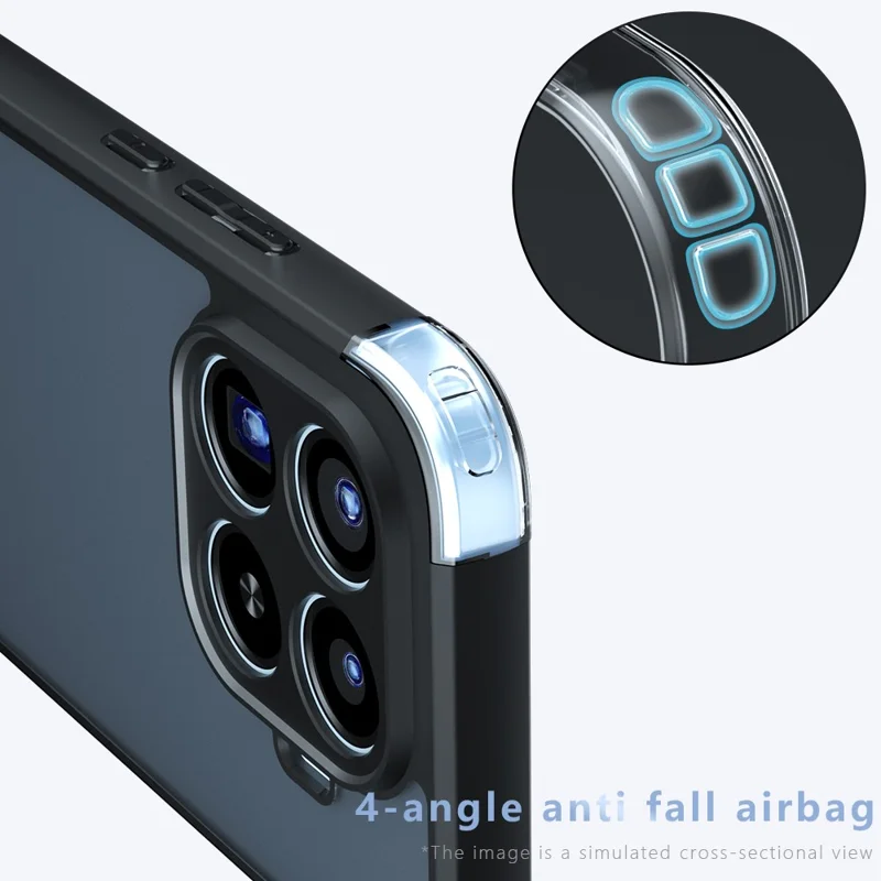 For Xiaomi 17T Case Skin-Touch TPU + PC Matte Phone Back Cover - Transparent Black