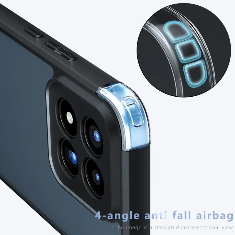For Xiaomi 17 Max Case TPU + PC Shockproof Phone Cover - Transparent