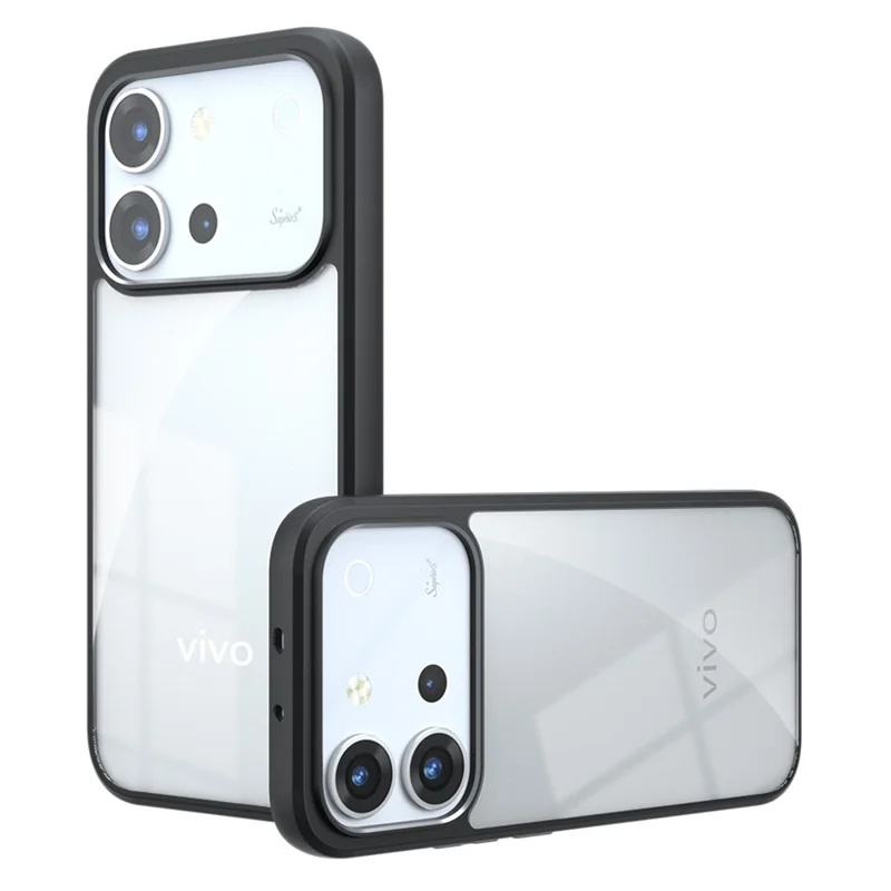 For vivo S60 5G Case TPU + PC Shockproof Phone Cover - Transparent