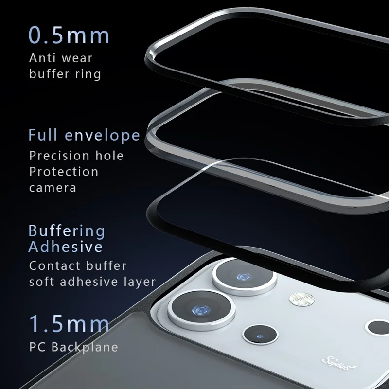 For vivo S60 5G Case TPU + PC Shockproof Phone Cover - Transparent