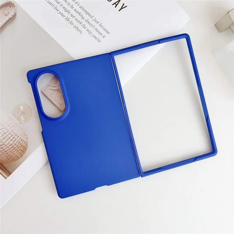 Cover per Samsung Galaxy Z Fold8, Custodia Rigida in PC con Texture Touch, per Telefono Pieghevole - Blu Scuro