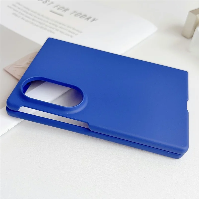 Cover per Samsung Galaxy Z Fold8, Custodia Rigida in PC con Texture Touch, per Telefono Pieghevole - Blu Scuro