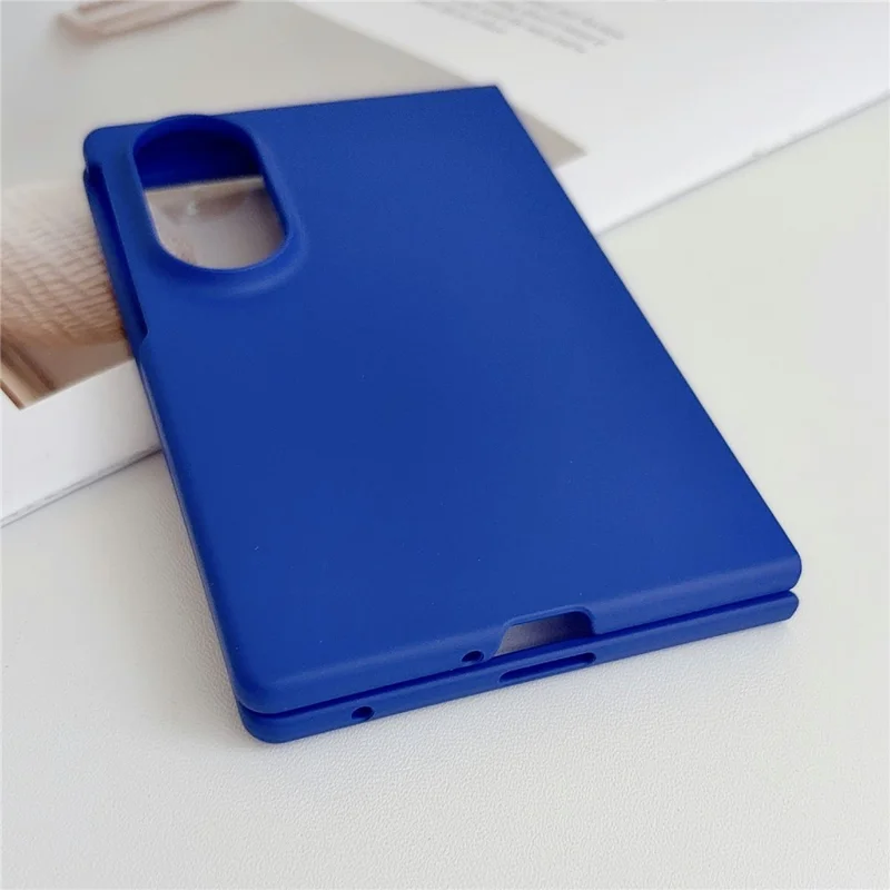 Cover per Samsung Galaxy Z Fold8, Custodia Rigida in PC con Texture Touch, per Telefono Pieghevole - Blu Scuro