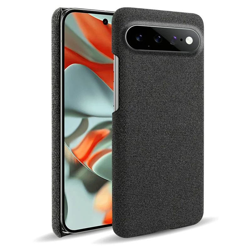 For Google Pixel 11 Pro XL Phone Case Cloth Texture Anti-Scratch Protective PC Back Cover - Black