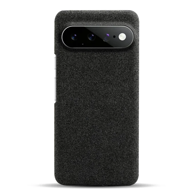 For Google Pixel 11 Pro XL Phone Case Cloth Texture Anti-Scratch Protective PC Back Cover - Black