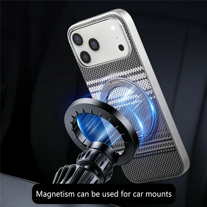 For iPhone 18 Pro Case Magnetic Kickstand PU Leather + PC + TPU Gradient Phone Cover - Black