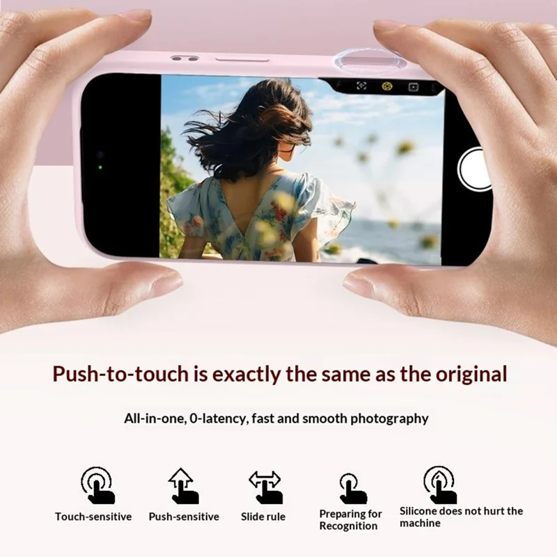 For iPhone 18 Pro Max Liquid Silicone Case Ultra Thin Skin Touch Shockproof Protection Phone Cover - Cherry