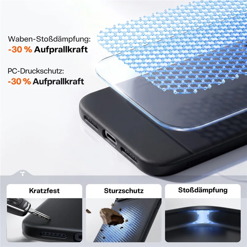 TORRAS OriginFit-Mag Series For iPhone 18 Pro Max / 17 Pro Max Case Compatible with MagSafe Hard PC Shockproof Phone Cover - Black - 7