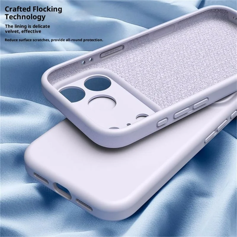 For iPhone 18 Pro Case Compatible with MagSafe Precise Cutouts PC + Liquid Silicone Phone Cover - Purple
