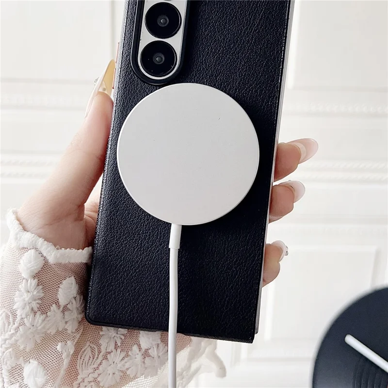 For Samsung Galaxy Z Fold8 Ultra Magnetic Case Læder + PC telefonbeskytning - Hvid