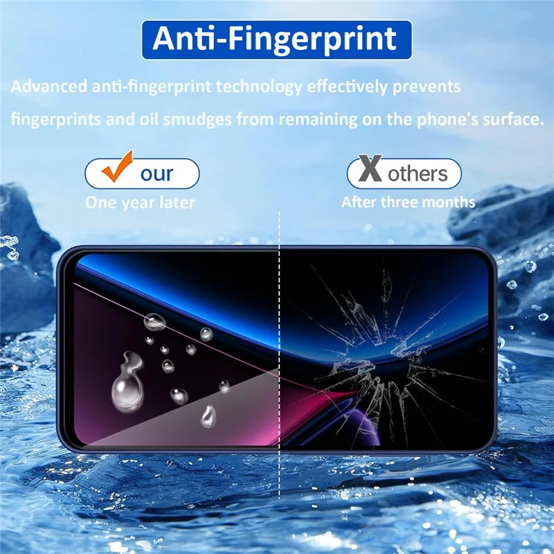 2Pcs For Samsung Galaxy A26 5G HD Clear Screen Protector Anti-Explosion 2.5D Arc Edge Tempered Glass Screen Film