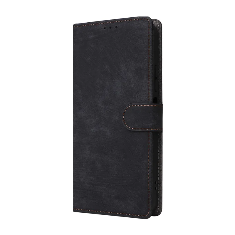 For TECNO Pova 8 5G Wallet Case RFID Blocking PU Leather Phone Cover Stand with Strap - Black