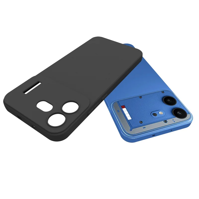 For Nothing Phone (4b) Case Matte Finish Soft TPU Phone Cover - Black