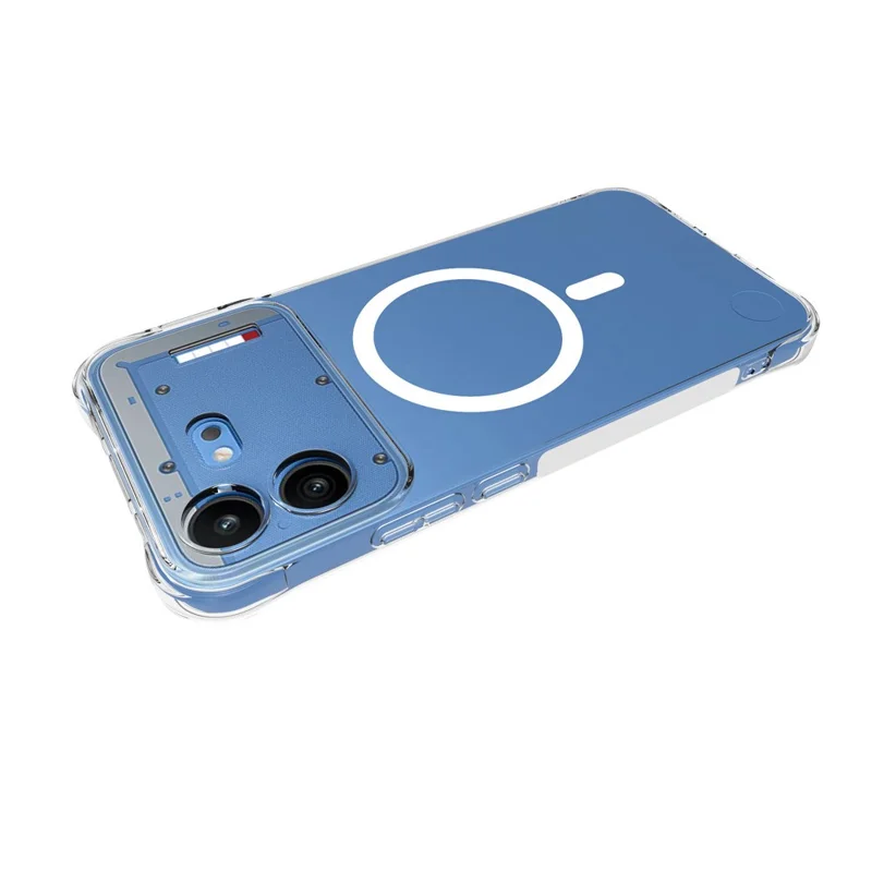 Bulk Purchasing for Nothing Phone (4b) Magnetic Case TPU Anti-drop Phone Back Cover - Transparent