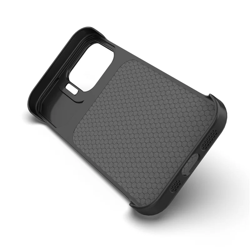For iPhone 17 Magnetic Case Lens Frame Kickstand Matte PC Frameless Phone Cover - Orange