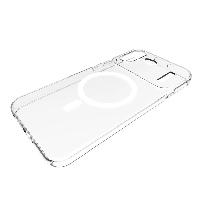 For Nothing Phone (4b) Magnetic Case Watermark-Resistant TPU Phone Back Cover - Transparent