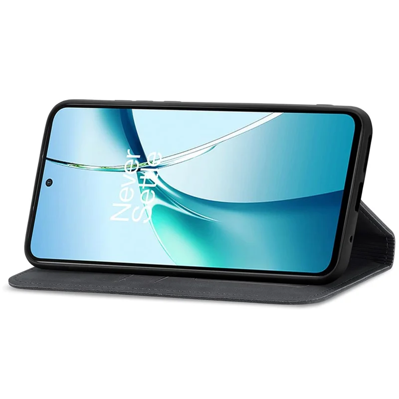 For Xiaomi 17 Max Leather Case with Card Holder Magnetic Absorption Phone Cover - Black