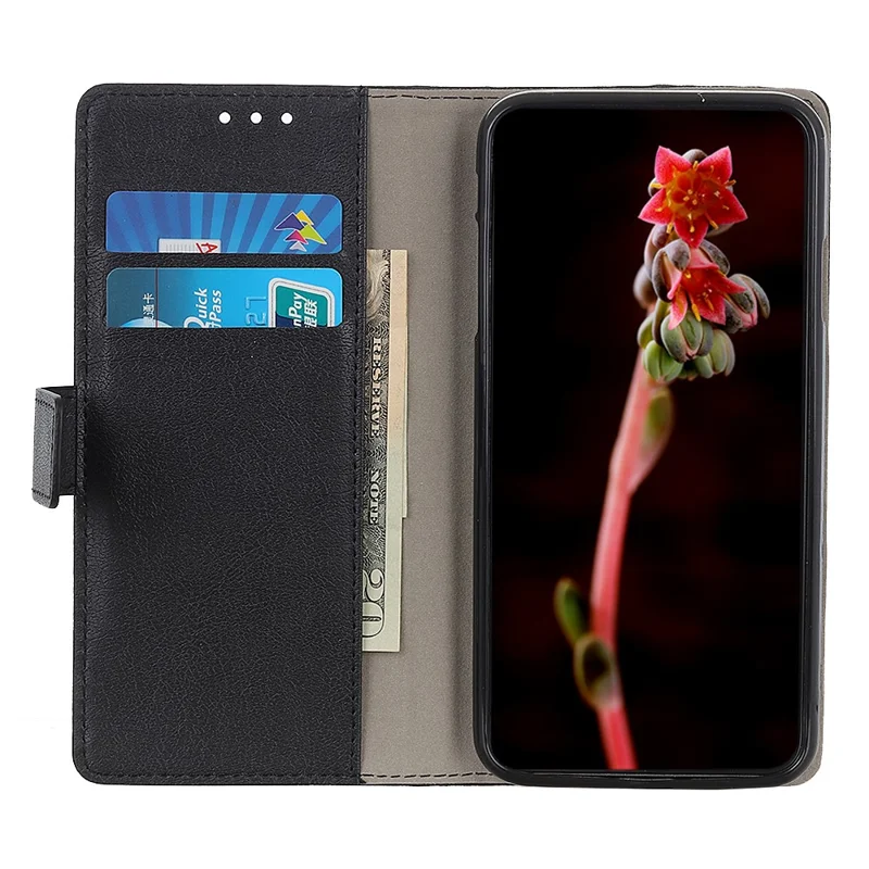 For Xiaomi Redmi 17 5G  /  Redmi 17 4G Case PU Leather Stand Wallet Phone Cover - Black