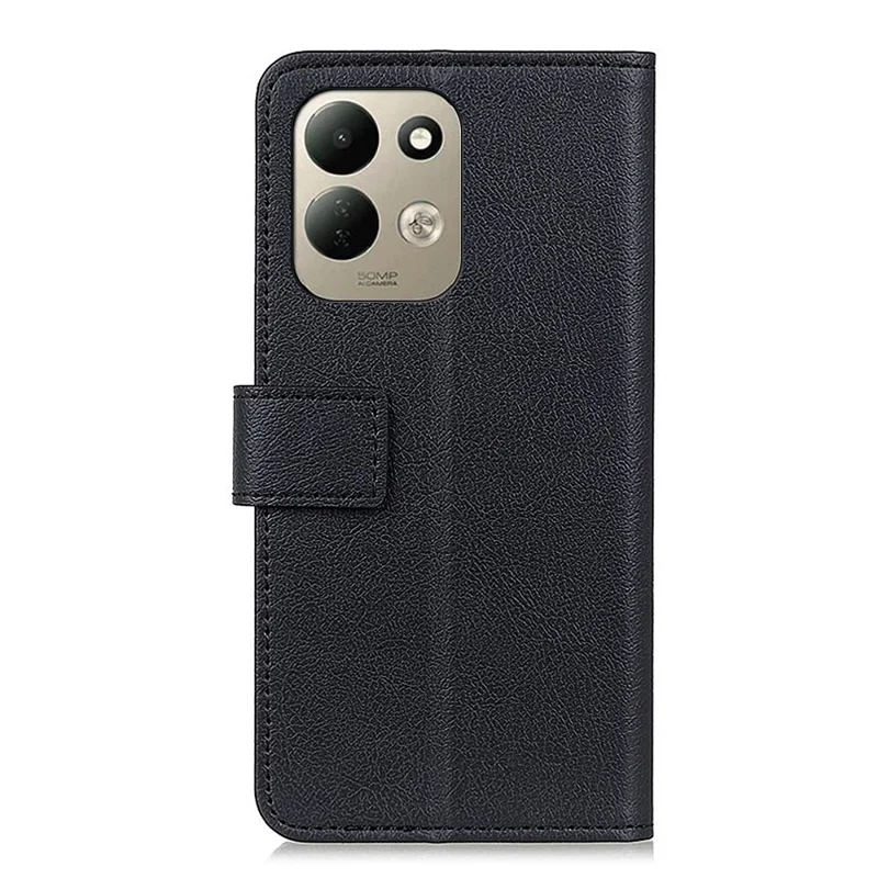 For Xiaomi Redmi 17 5G  /  Redmi 17 4G Case PU Leather Stand Wallet Phone Cover - Black