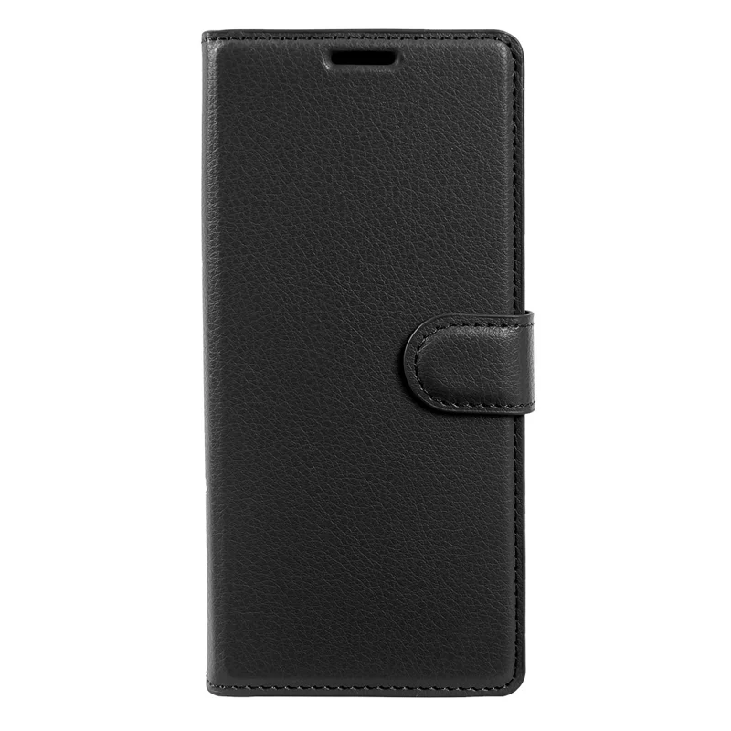 For Samsung Galaxy Z Fold5 5G Case Wallet Stand Litchi Texture Shockproof Leather Phone Cover - Black