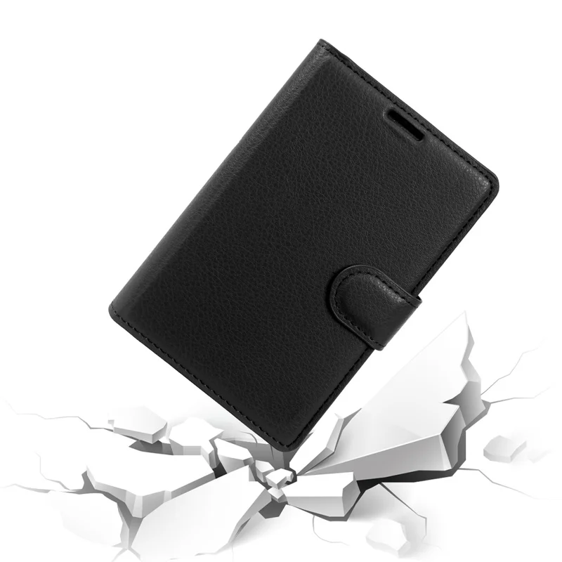 For Samsung Galaxy Z Fold8 Case Wallet Stand Litchi Texture Shockproof Leather Phone Cover - Black