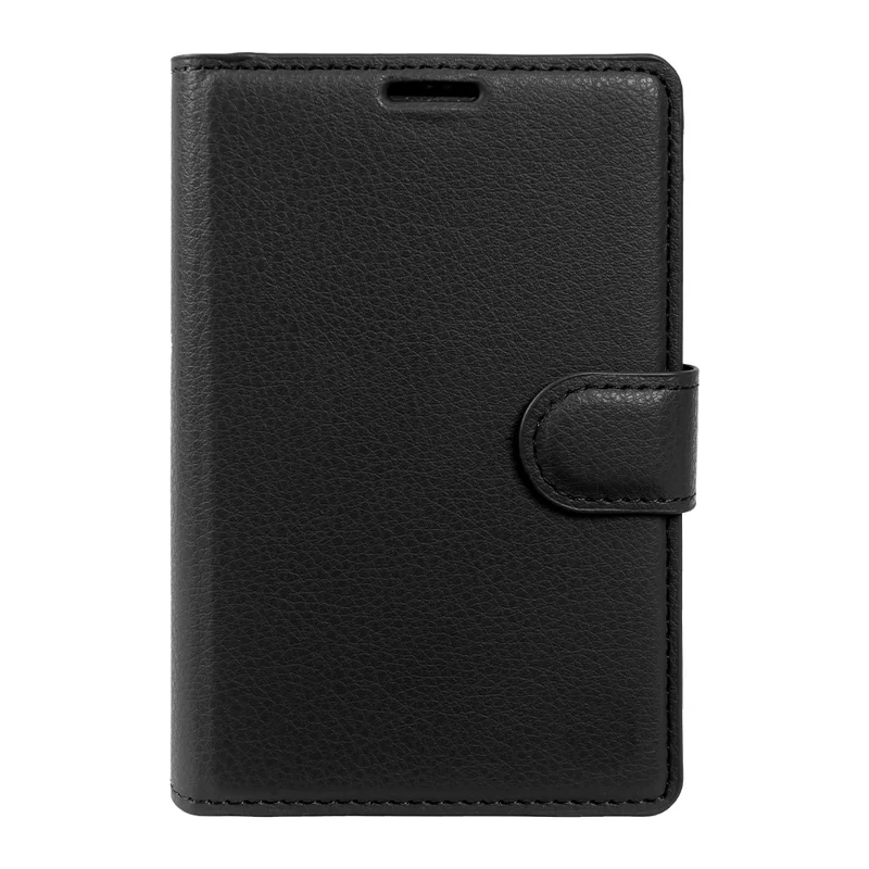 For Samsung Galaxy Z Fold8 Case Wallet Stand Litchi Texture Shockproof Leather Phone Cover - Black