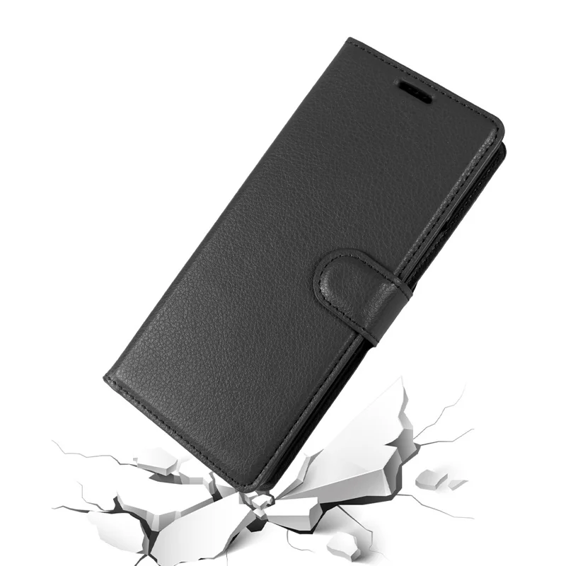 For Samsung Galaxy Z Fold8 Ultra Case Wallet Stand Litchi Texture Shockproof Leather Phone Cover - Black