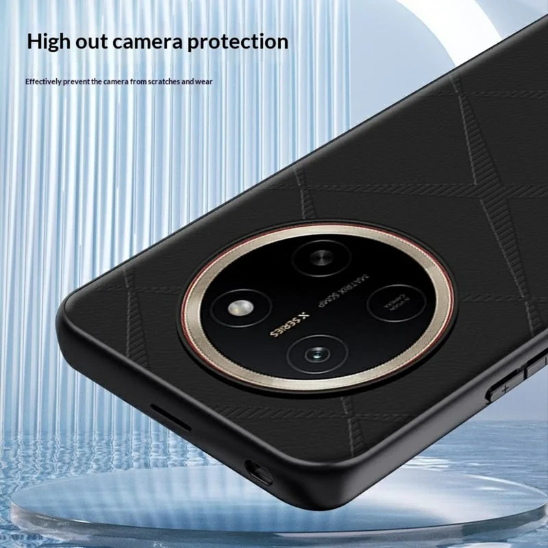 Für Honor X80 Pro Max 5G Hülle X-Muster TPU PU-Leder PC Anti-Drop-Handyhülle - Braun