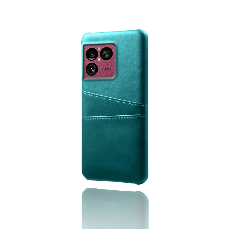 For Sony Xperia 1 VIII Case Dual Card Slots PU Leather + Hard PC Phone Cover - Green