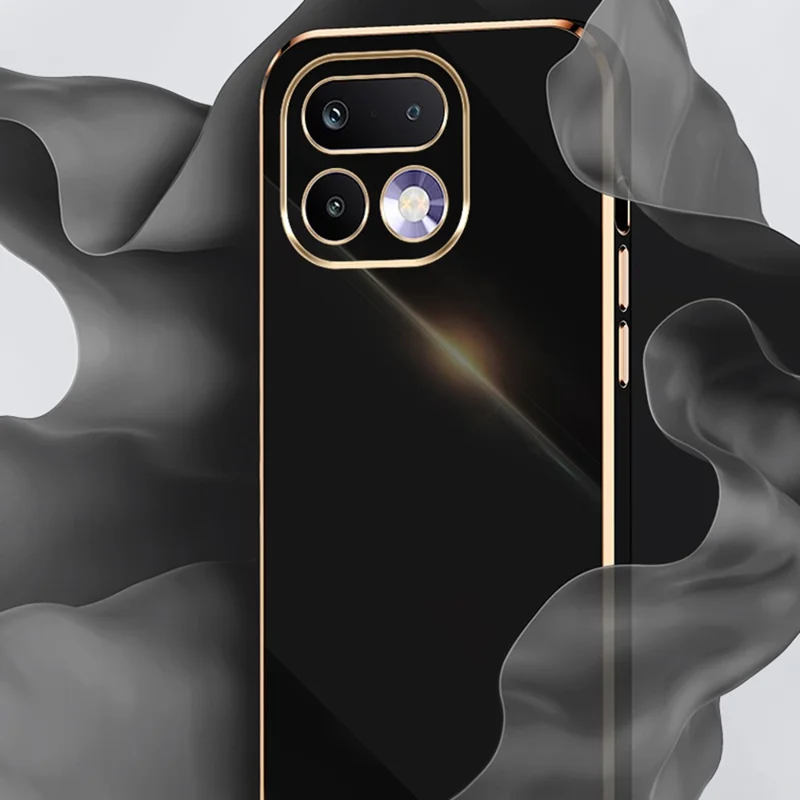 XINLI For Realme 16 Pro 5G Case TPU Phone Cover with Electroplating Frame - Cyan