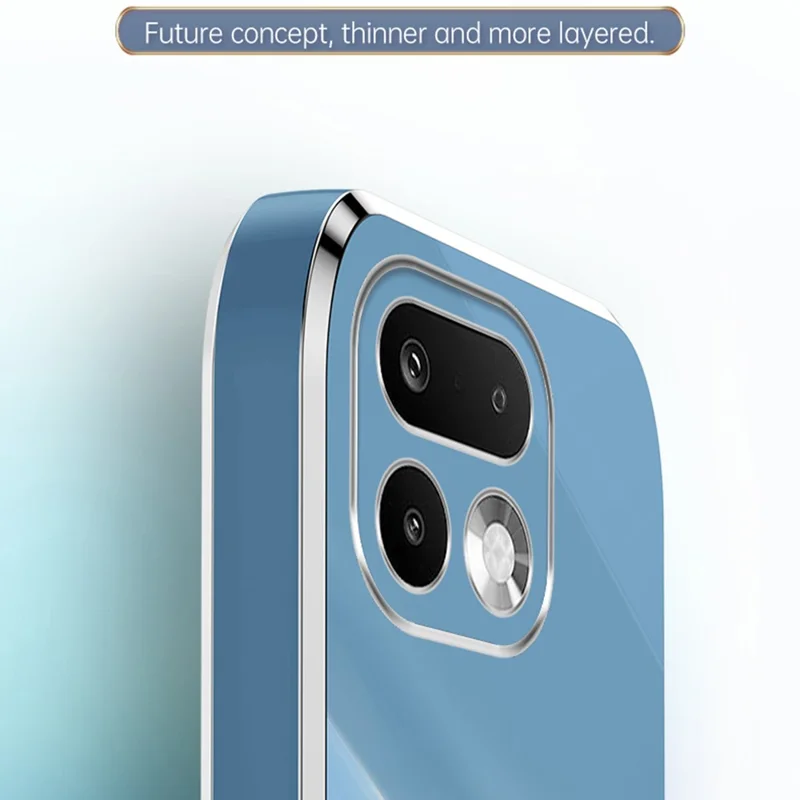 Чехол для Realme 16 Pro 5G с кольцом-держателем и подставкой, электропокрытие, ТПУ, синий