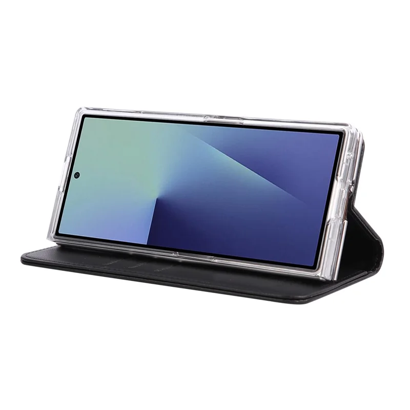 ABEEL Coque pour Samsung Galaxy Z Fold8 Ultra, étui à rabat en cuir avec blocage RFID - Noir