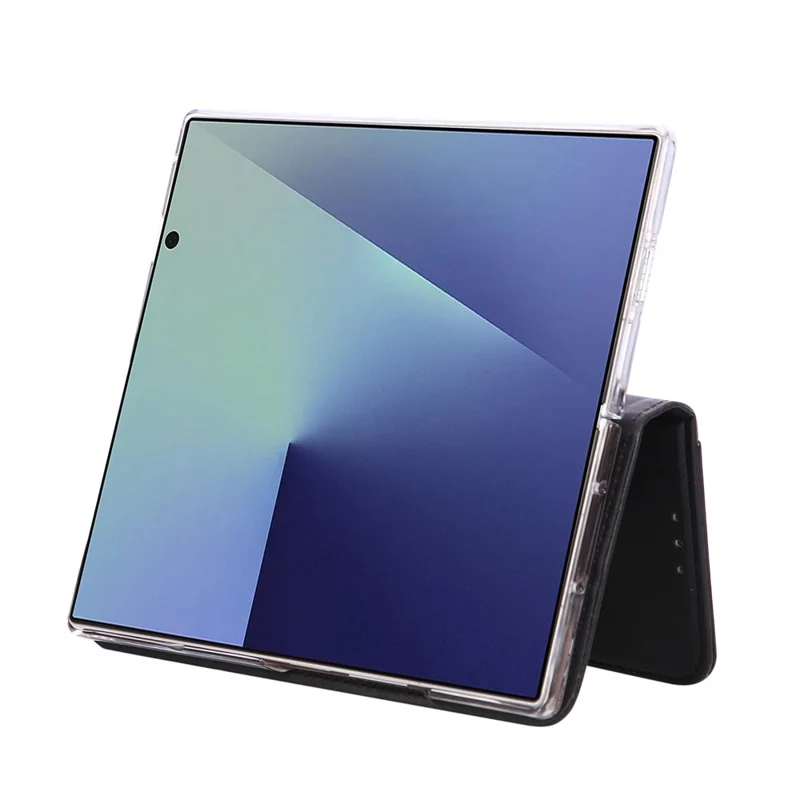 ABEEL Coque pour Samsung Galaxy Z Fold8 Ultra, étui à rabat en cuir avec blocage RFID - Noir