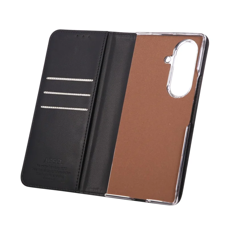 ABEEL Coque pour Samsung Galaxy Z Fold8 Ultra, étui à rabat en cuir avec blocage RFID - Noir